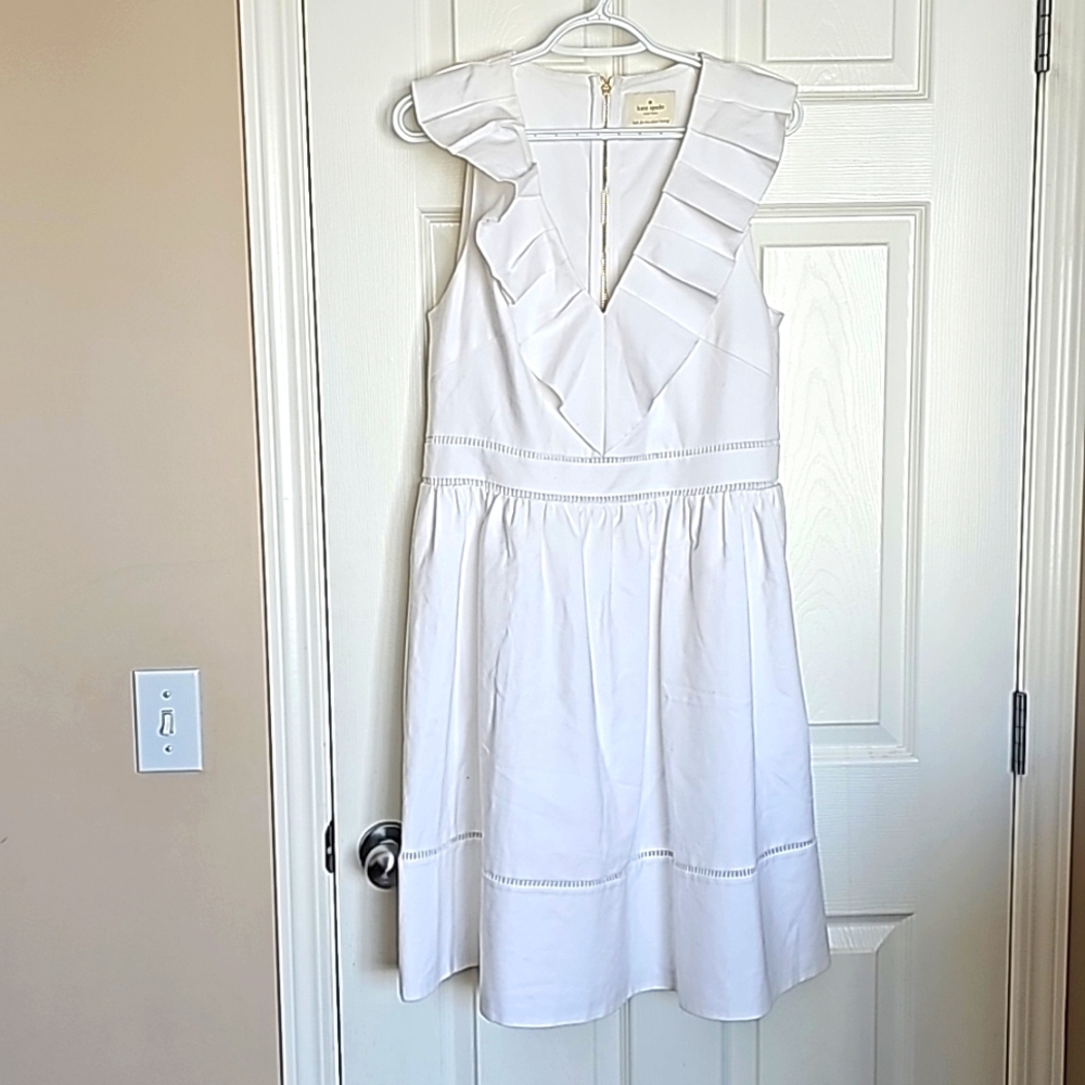 Kate Spade white dress size 12 - Picture 4 of 12